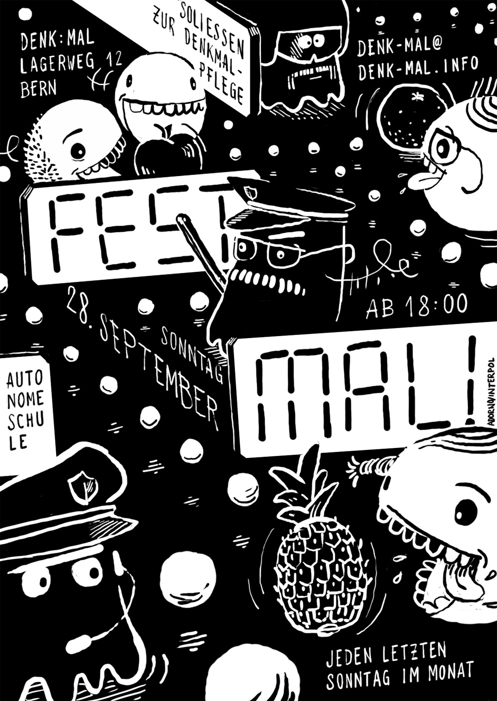 Flyer Fest:Mal, Pacman feat. teh Police